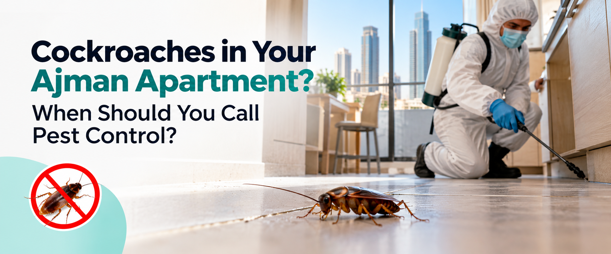 Cockroaches in Your Ajman Apartment? When Should You Call Pest Control?